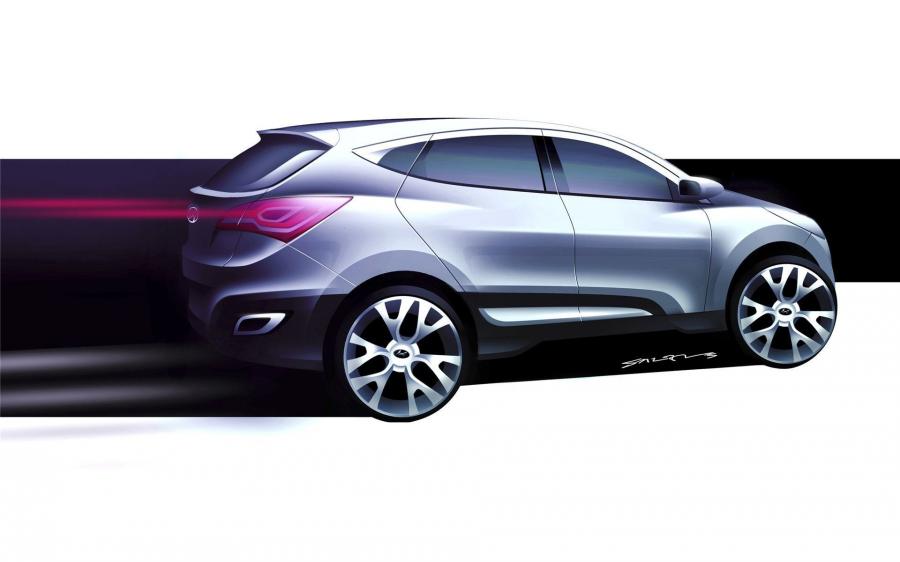  Hyundai HED-6 Concept Sketches 2009 года  (фото 1 из 1)